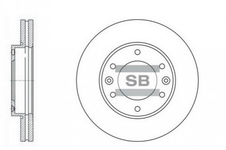 SD1031 Hi-Q (SANGSIN) Тормозной диск передний