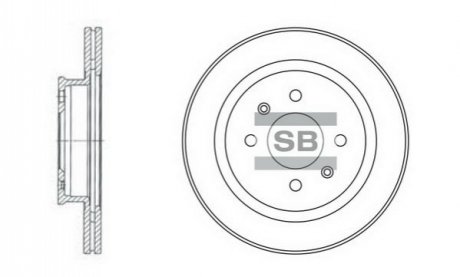 SD1021 Hi-Q (SANGSIN) Тормозной диск передний