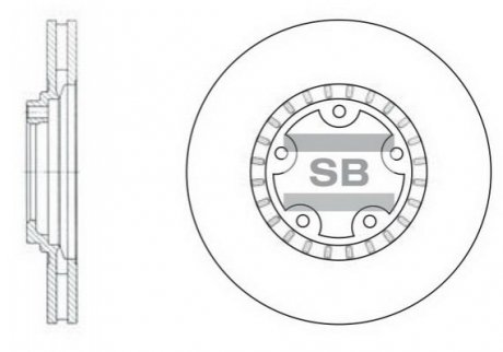 SD1030 Hi-Q (SANGSIN) Тормозной диск передний