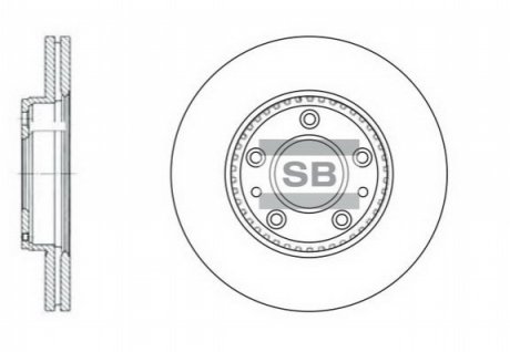 SD4406 Hi-Q (SANGSIN) Тормозной диск передний