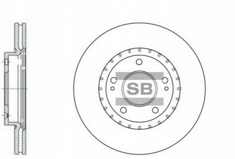 SD1071 Hi-Q (SANGSIN) Гальмівний диск передній