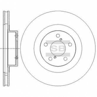 SD4701 Hi-Q (SANGSIN) Гальмівний диск передній