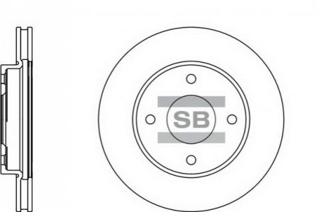 SD4207 Hi-Q (SANGSIN) Тормозной диск передний