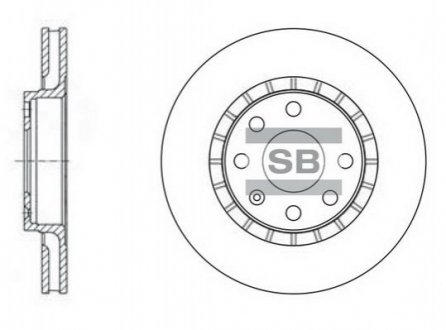 SD3003 Hi-Q (SANGSIN) Тормозной диск передний