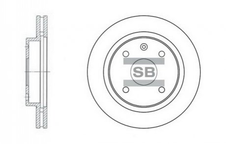 SD3009 Hi-Q (SANGSIN) Диск гальмівний