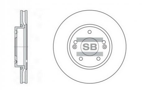 SD1036 Hi-Q (SANGSIN) Тормозной диск передний