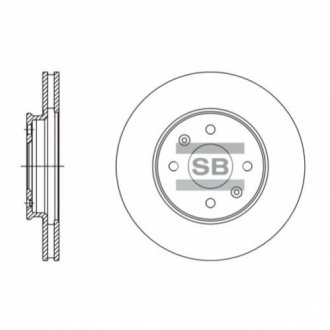 SD1110 Hi-Q (SANGSIN) Тормозной диск передний