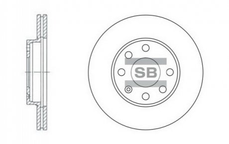 Тормозной диск передний SD3004