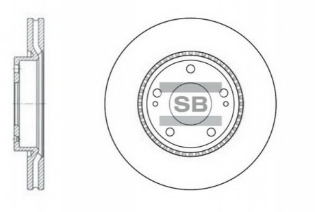 SD1051 Hi-Q (SANGSIN) Тормозной диск передний