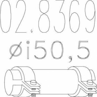 02.8369 MTS Муфта вихлопної системи