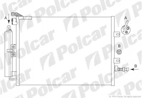 6055K81X Polcar Радиаторы кондиционера