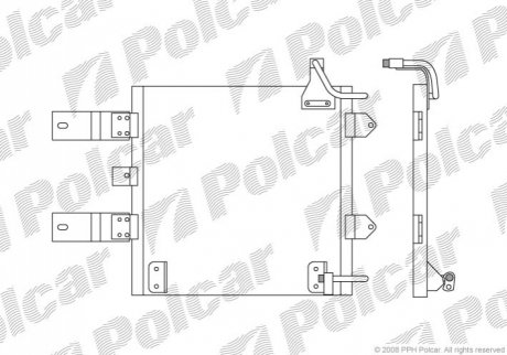 9525K8C2 Polcar Радиаторы кондиционера