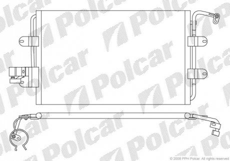 9501K8C1 Polcar Радиаторы кондиционера