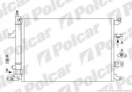 9080K8C2 Polcar Радиаторы кондиционера