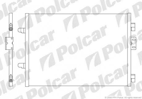 6016K81X Polcar Радиаторы кондиционера