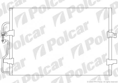 5786K81X Polcar Радиаторы кондиционера