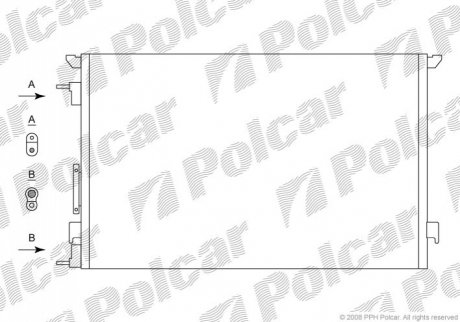 5518K8C1 Polcar Радиаторы кондиционера