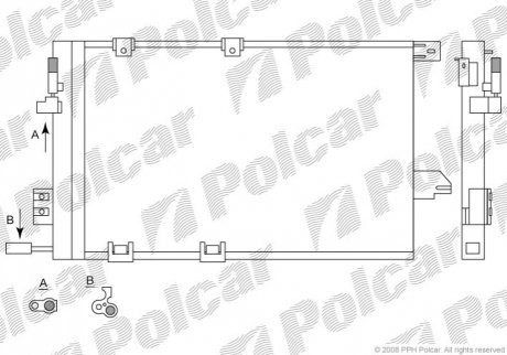 5508K8C1 Polcar Радиаторы кондиционера