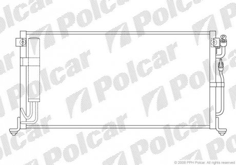 5231K8C2 Polcar Радиаторы кондиционера