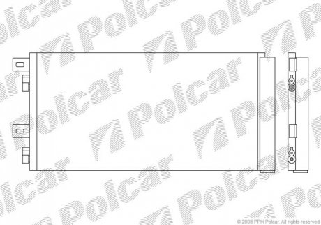 5101K8C1 Polcar Радиаторы кондиционера