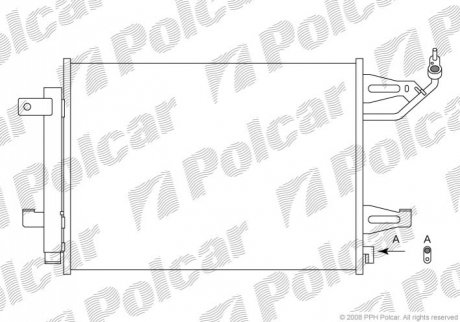 5095K82X Polcar Радиаторы кондиционера