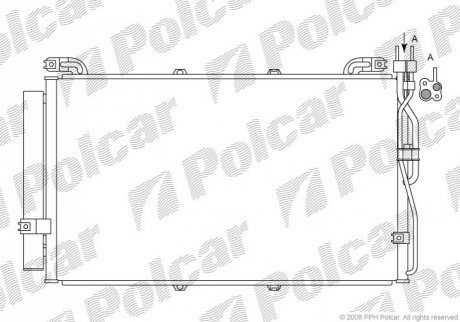 4035K82X Polcar Радиаторы кондиционера