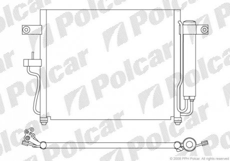 4007K8C2 Polcar Радиаторы кондиционера