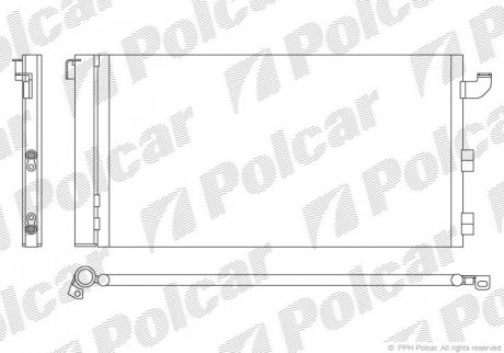 3003K8C2 Polcar Радиаторы кондиционера