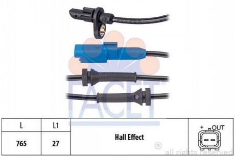 21.0170 FACET Датчик швидкості (ABS)