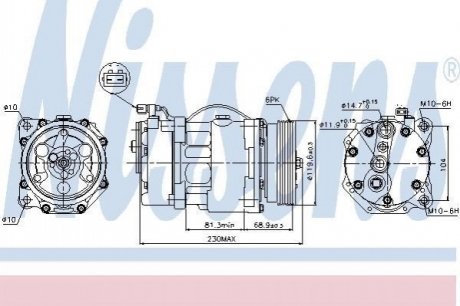 89040 NISSENS Компресор кондиціонера