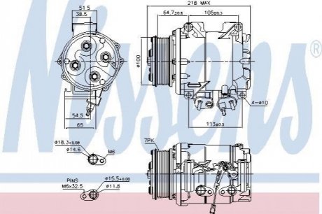 89242 NISSENS Компресор HD CR-V(02-)2.0 i 16V(+)[OE 38810PNB006]