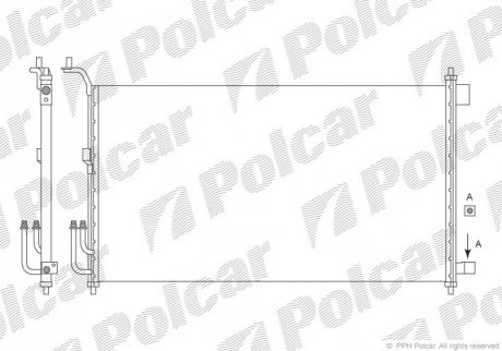 2707K8C1S Polcar Радиаторы кондиционера