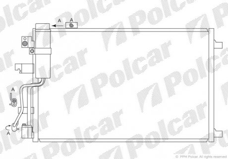 2759K8C3S Polcar Радиаторы кондиционера