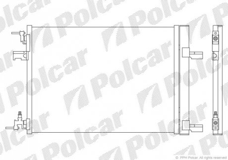 5511K8C1S Polcar Радиаторы кондиционера