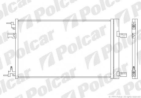 5511K8C2S Polcar Радиаторы кондиционера