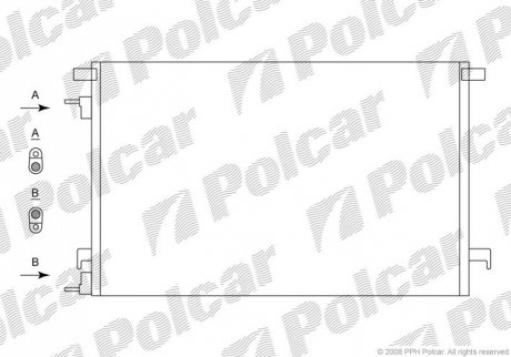 5518K8C2S Polcar Радиаторы кондиционера