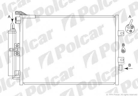 6055K8C1S Polcar Радиаторы кондиционера