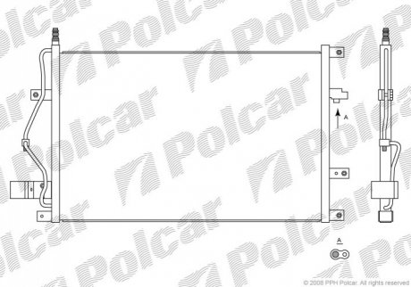 9080K8C1S Polcar Радиаторы кондиционера