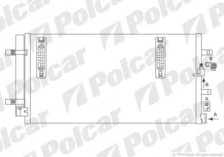 1337K8C1 Polcar Радиаторы кондиционера