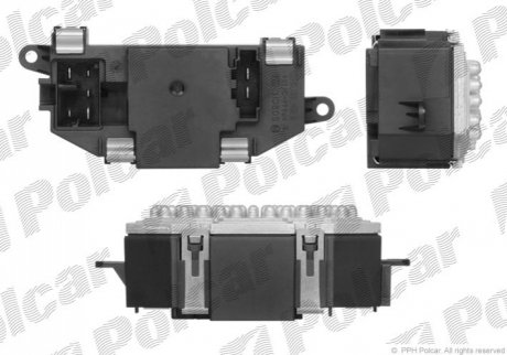 1337KST1X Polcar Резистор кондиционера