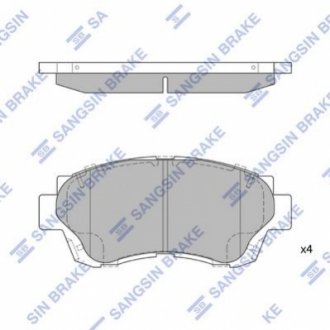 SP1138 Hi-Q (SANGSIN) Кт. Гальмiвнi колодки