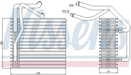 92205 NISSENS Випарник PT PARTNER(96-)1.1 i(+)[OE 6444.B9]