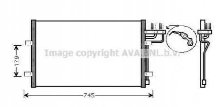 FDA 5367 AVA COOLING Радиатор кондиционера (FDA5367) AVA