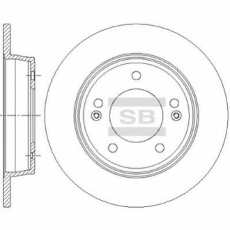 SD1085 Hi-Q (SANGSIN) Тормозной диск задний