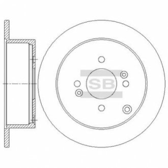 SD1080 Hi-Q (SANGSIN) Диск гальмівний