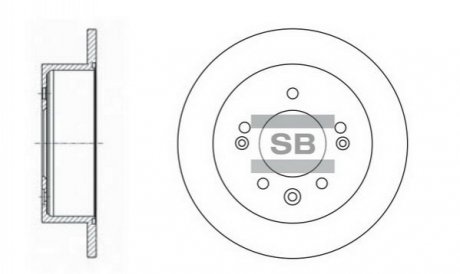 SD1020 Hi-Q (SANGSIN) Диск гальмівний