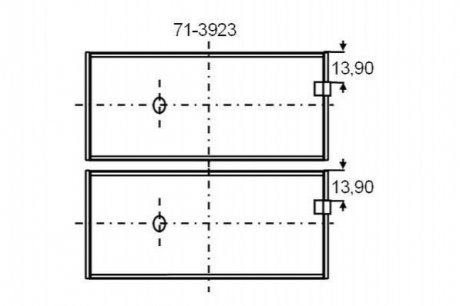 71-3923/6 STD Glyco Вкладыши шатунные STD