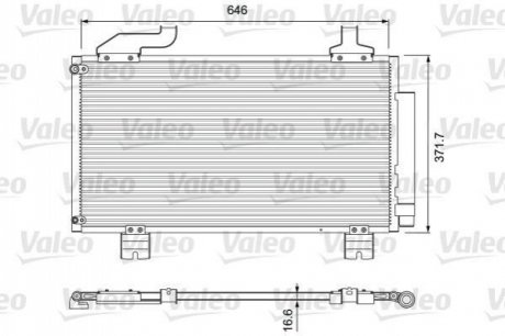 814417 Valeo Радіатор кондиціонера