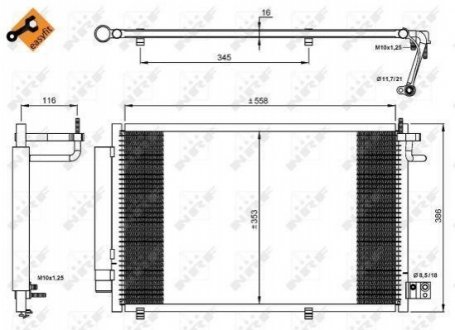 35903 NRF Радиатор кондиционера