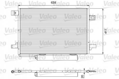 814249 Valeo Конденсатор (радіатор) кондиціонера